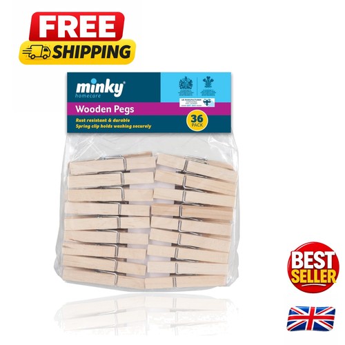 Wooden clothes pegs - ,