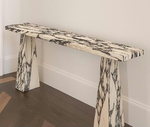 Calacatta viola marble console - calacatta,