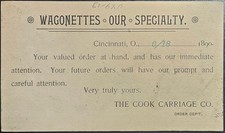 Cook carriage wagon - cook,