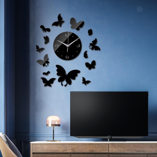 Geometric wall clock mute - geometric,