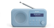 Sharp DRP420BL Tokyo Portable DAB Digital Radio With Bluetooth, Steel Blue
