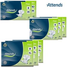 Attends Flex For Unisex Disposable Briefs with Belt Closure- Choose Type