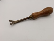 Tack remover, Upholstery tool, nail, staple remover lifter. Vintage. Wood handle