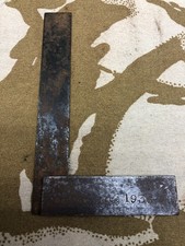 Original WW2 British Army Hand Tool - Try Square - Dated 1936