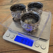 3 x Victorian sterling silver