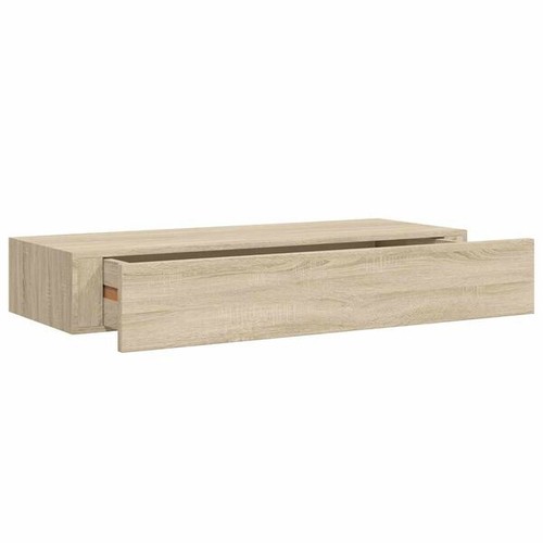 Wall mounted drawer shelf oak - wall-mounted,