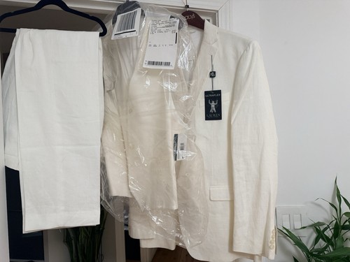 Polo ralph lauren white linen - polo,