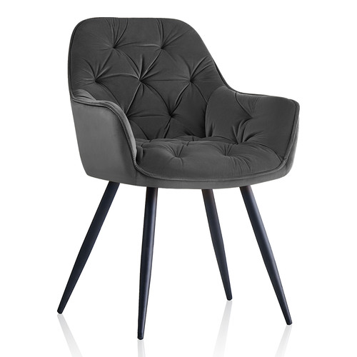 Velvet dining chair padded - dining,