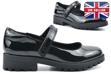 Girls Patent School Shoes