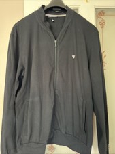 Emotion Armani Tracksuit Jacket Size XXL Men's Black Full Zip Long Sleeve