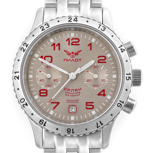 Poljot 3133 chronograph - chronograph, pilot