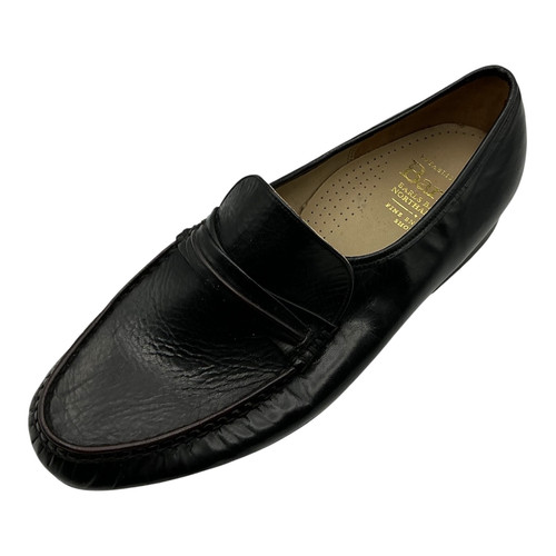 Barker mens black leather low - mens,