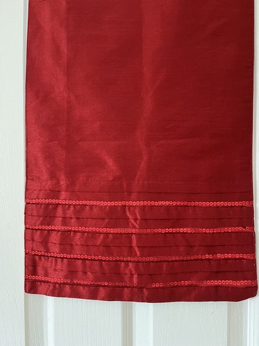 Red table runner from - from, next
