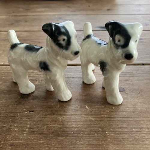 Pair vintage fox terrier - pair,