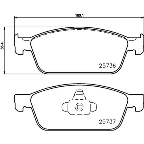 Don front brake pad set - don, fits