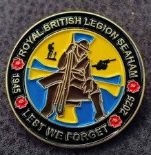 Latest Edition Of The Seaham 'Tommy' Pin Badge