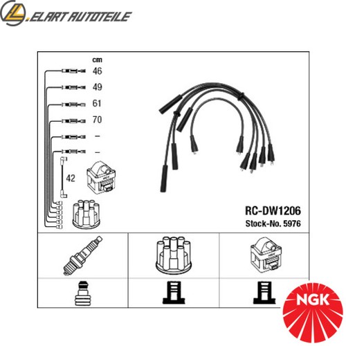 Ignition cable set 5976 - cable,