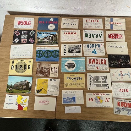 Lot qsl call cards - lot,