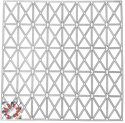 Templates for leaded windows - leaded,