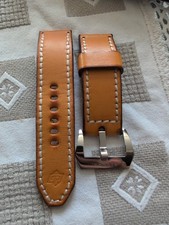 TanLeather Strap with Buckle 24/24 for Panerai watches 