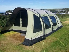 Outwell Harrier XL Family Air Tent - Three Bedrooms, One Double, Two Singles.