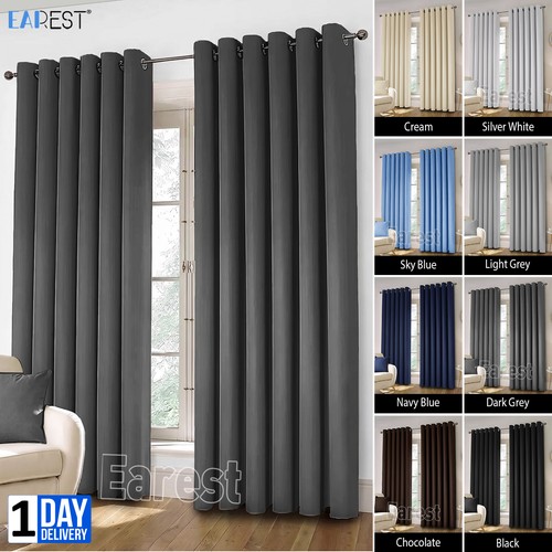 Pair blackout curtains thermal - blackout,