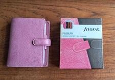 Filofax Finsbury Grained Leather Mini Pink Organiser in original box