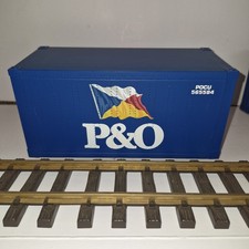 G Scale international shipping container 20'  P&O 'USA TRAINS' Garden Railway