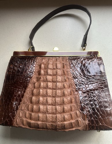 Vintage genuine crocodile skin - genuine,