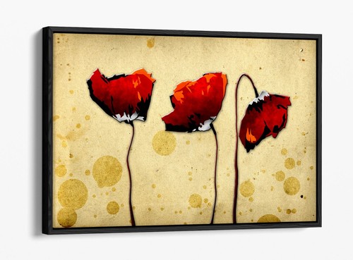 Red poppies abstract - red, flower