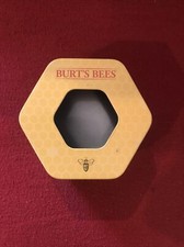 Burt's Bees hexagonal six-sided storage tin empty VGC gift box