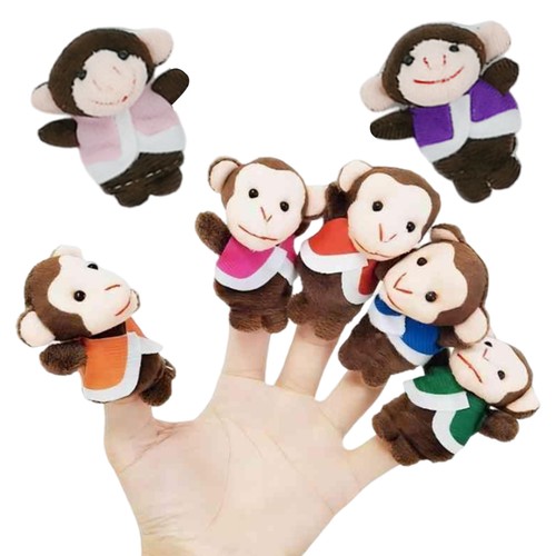 Plush monkey finger toy - monkey,