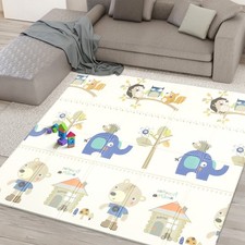 kidoola Reversible Large Baby Play Mat | Soft Playmat for Baby's Crawling