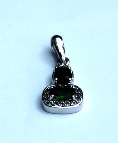 Chrome diopside white topaz - diopside,