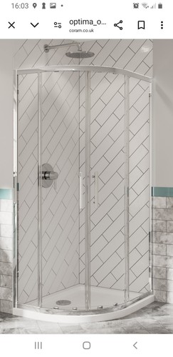 Quadrant door shower - quadrant, enclosure