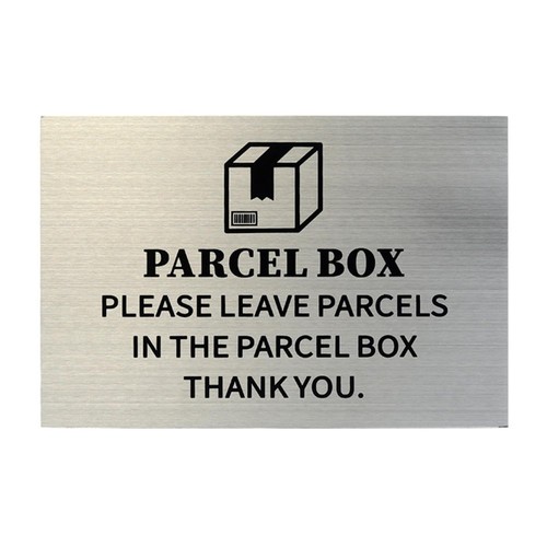 Parcel box sign for - sign, outside