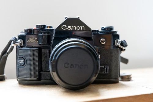 Canon film camera - a-1, &
