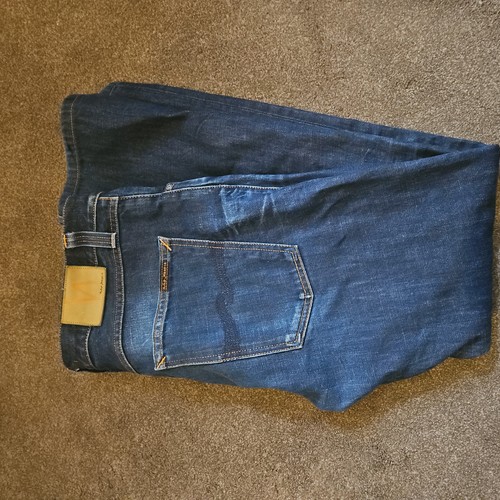 Nudie jeans navy mens w34 - nudie,