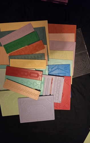Glitter girls embossing boards - girls,