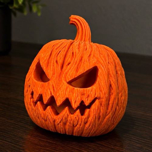 Small orange pumpkin halloween - small,