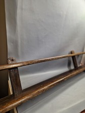 vintage dark oak 2 shelf wall