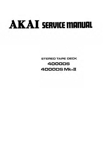 Service manual guide - service, for