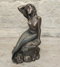 Vintage Mermaid on Rock Resin