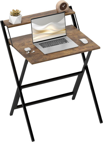Folding desk with monitor - desk,