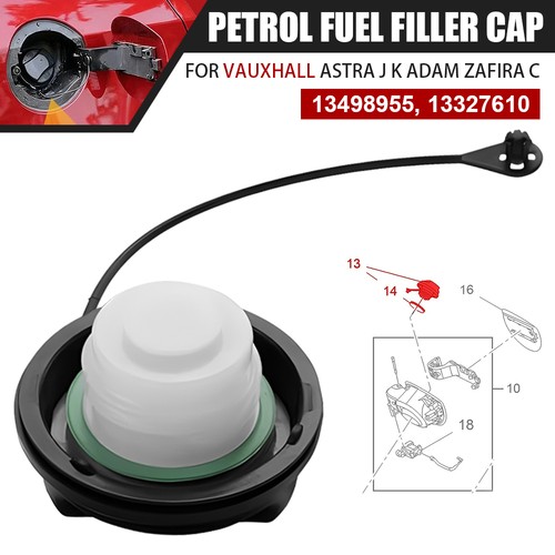 Petrol fuel filler cap - filler,