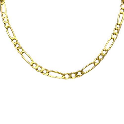 Gold figaro chain yellow - gold,