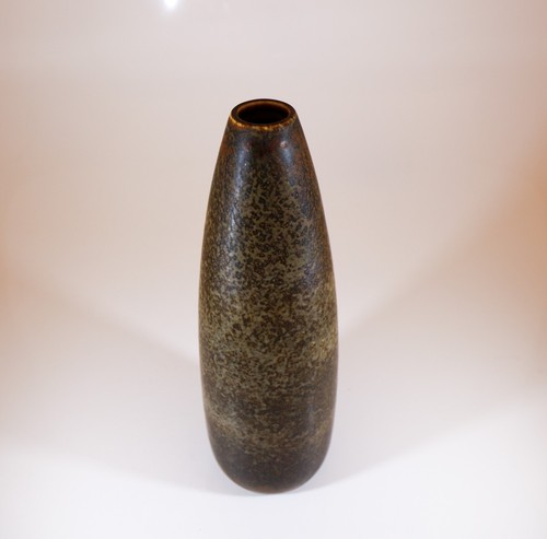 Brown ceramic vase - vase,