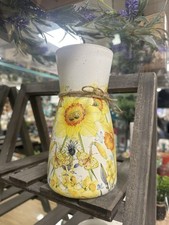 Daffodils decoupage vase - daffodils,