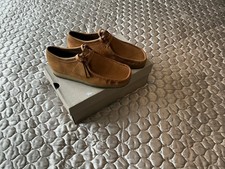 Superb Clark’s Wallabees,Tan Leather,UK 8.5.RRP - £135.00