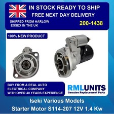 Starter Motor For Iseki